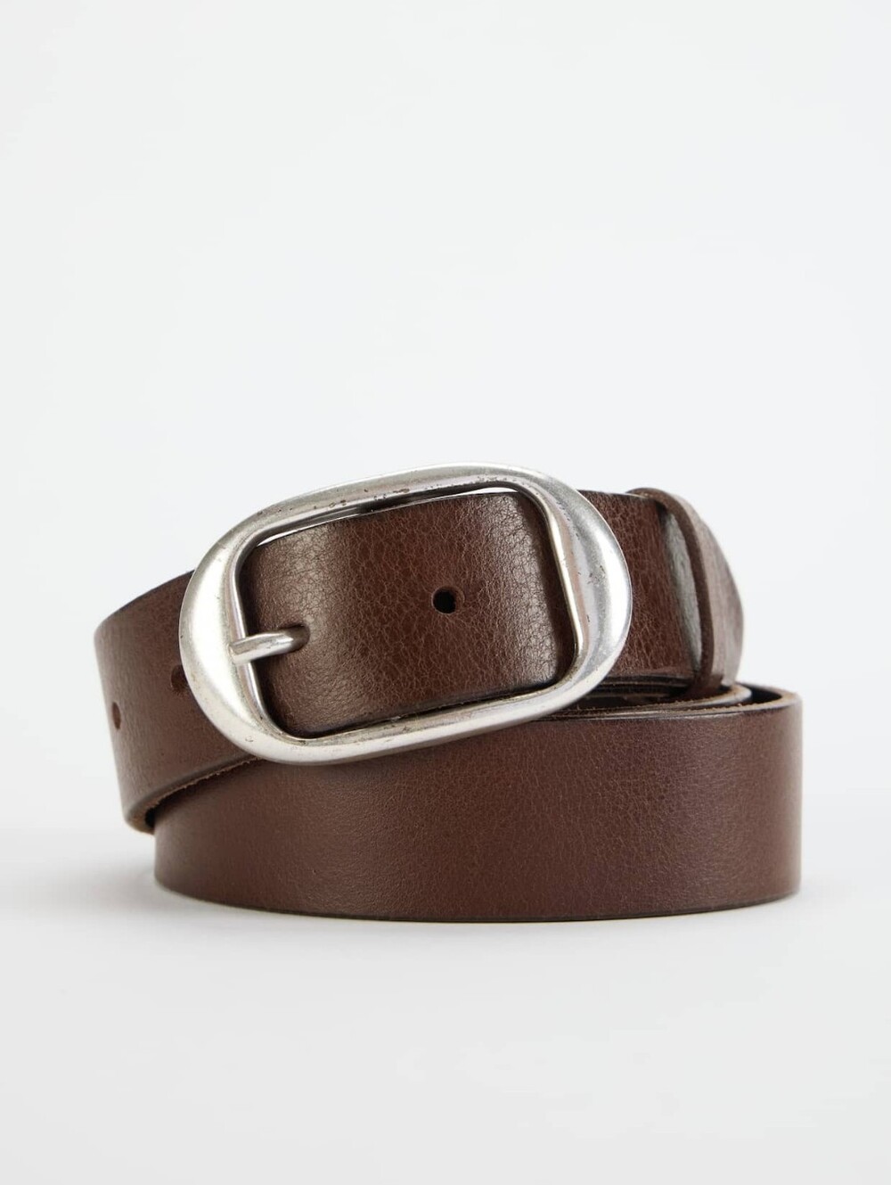 Leather Oval-Ring Belt J. Jill